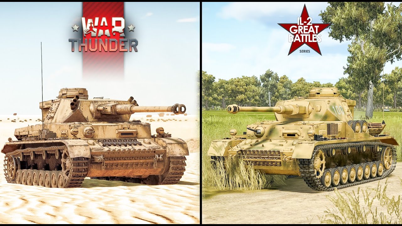 Panzer 4 In War Thunder Vs IL-2 Sturmovik