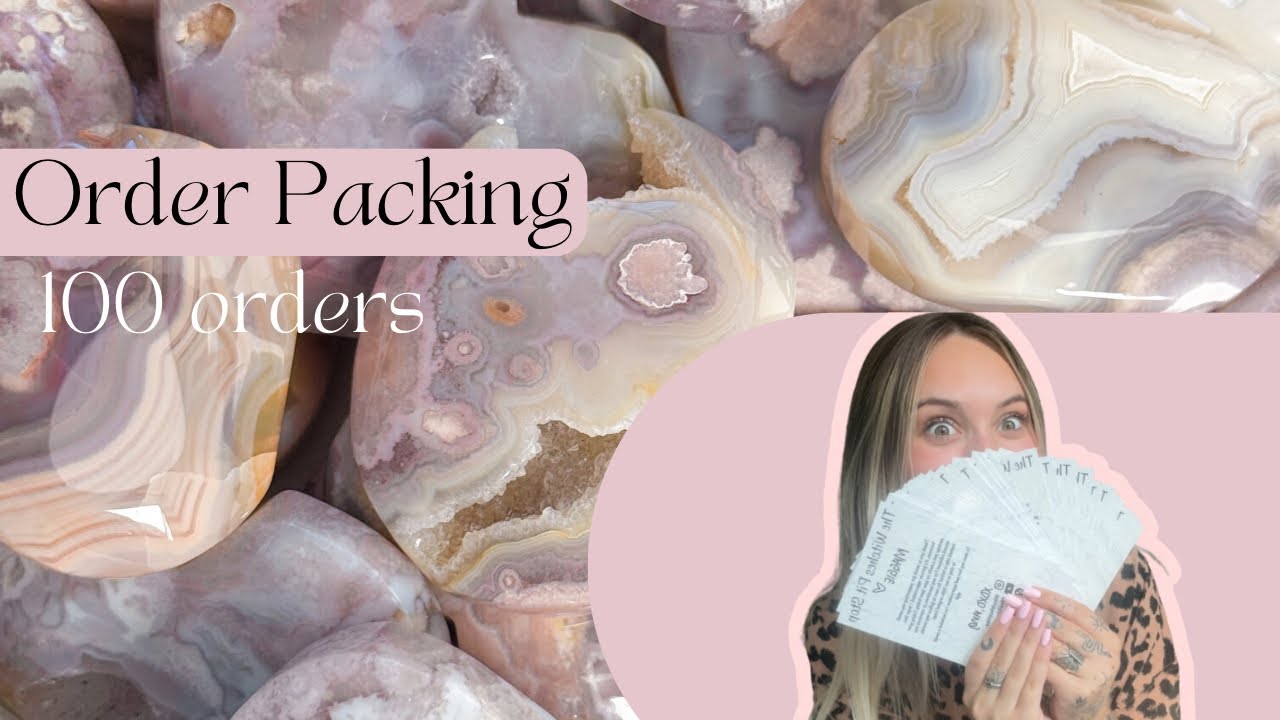 Packing Up Almost 100 Orders For My Crystal Shop | Episode 8 | Crystal Shop Order Packing
