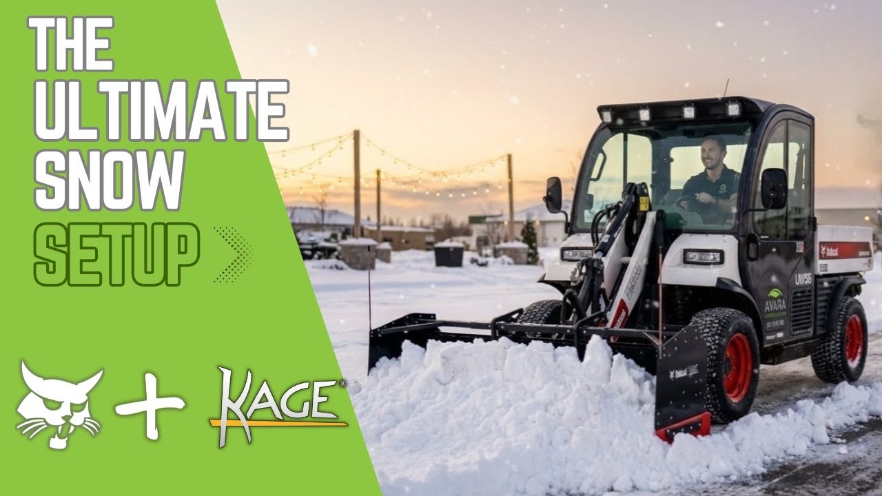 Ultimate Commercial Snow Setup? Bobcat Toolcat UW56 + Kage Blade | 4K Plowing POV (Lofi Edition)