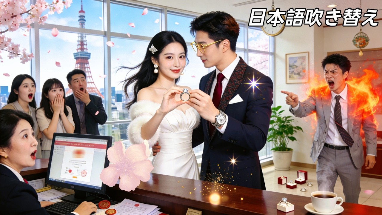 日本語吹き替え |婚約者が人前で婚約を破棄したので、私はさっさとプロポーズ用の指輪を隣にいたイケメンに差し出した...その男の正体は何と社長だった！？ #中国ドラマ #恋愛 #短編ドラマ