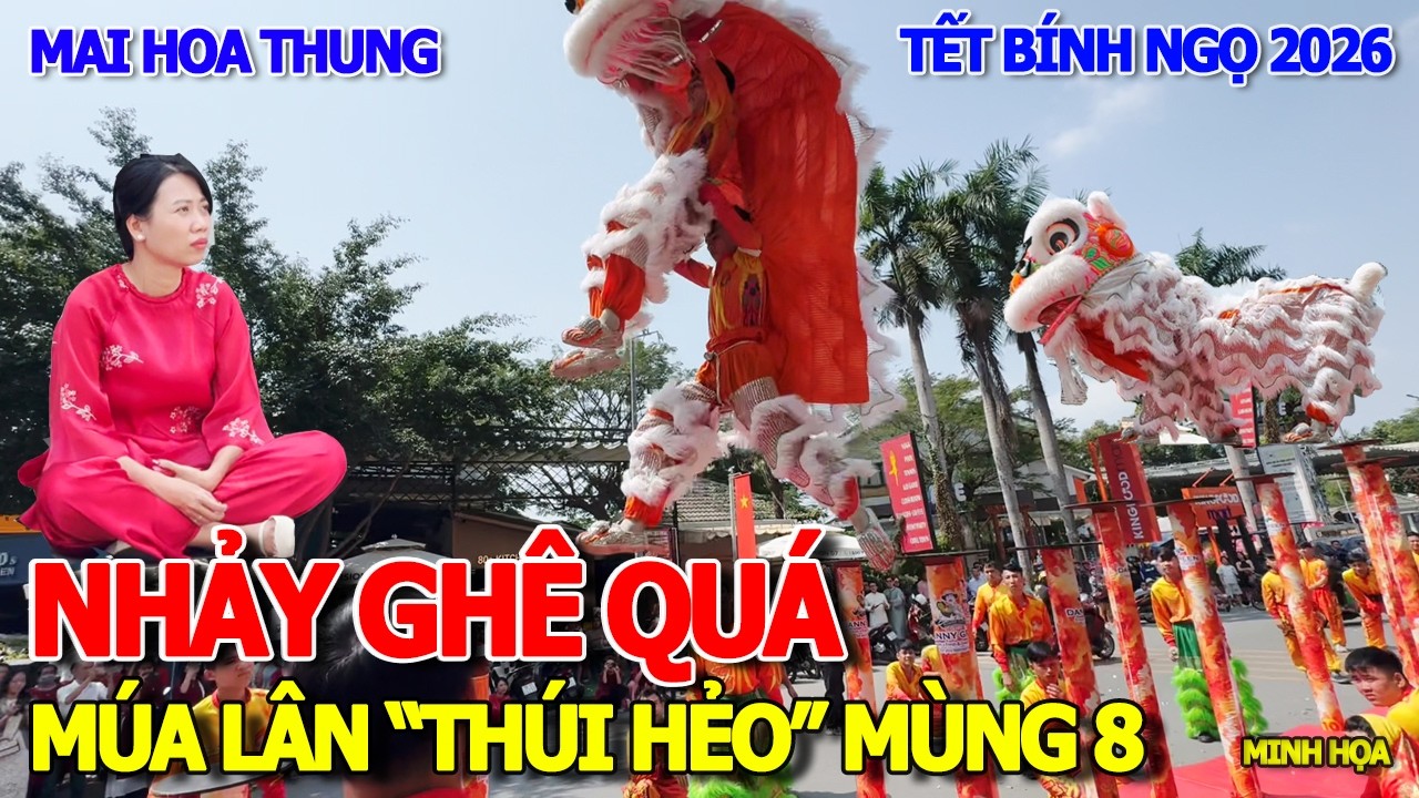 RỒI XONG MÚA LÂN MÙNG 8 THÚI HẺO - LIỀU MẠNG NHẢY MAI HOA THUNG GIỮA ĐƯỜNG KO AI CHO TIỀN BO LÌ XÌ