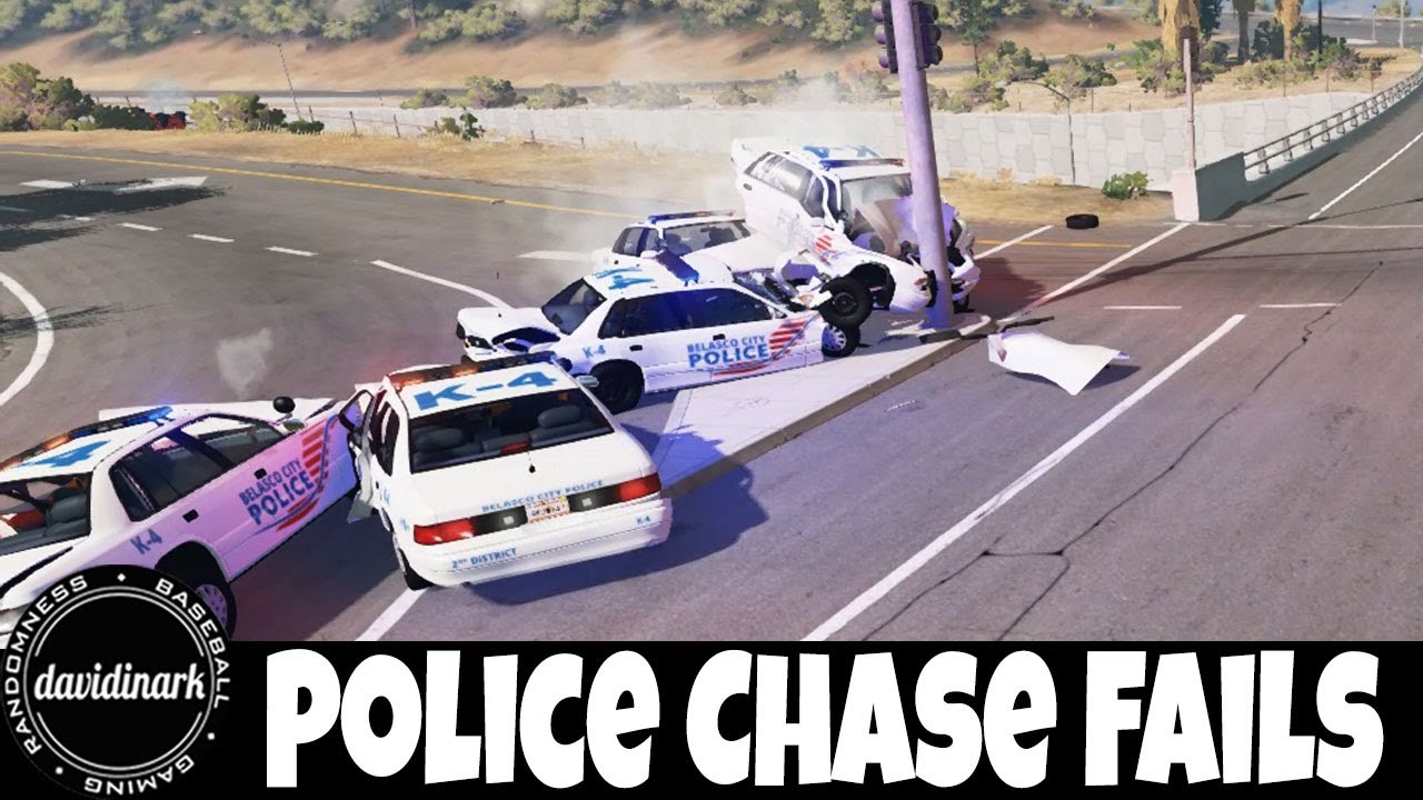 BeamNG Drive: Belasco Police Chases and AI Silliness