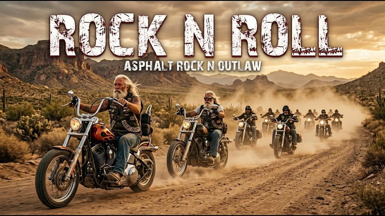 Asphalt Rock N Outlaw 🎸 American Road Ride 🔥 Classic Rock n Roll For Biker Souls