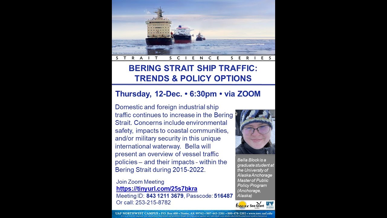 Bering Strait Ship Traffic - Strait Science, Dec 12 2024