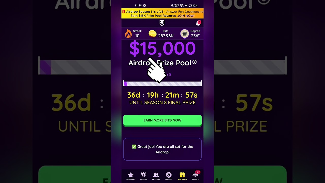 airdrop season 8 dari bitdegree         #crypto #bitdegree#airdrop