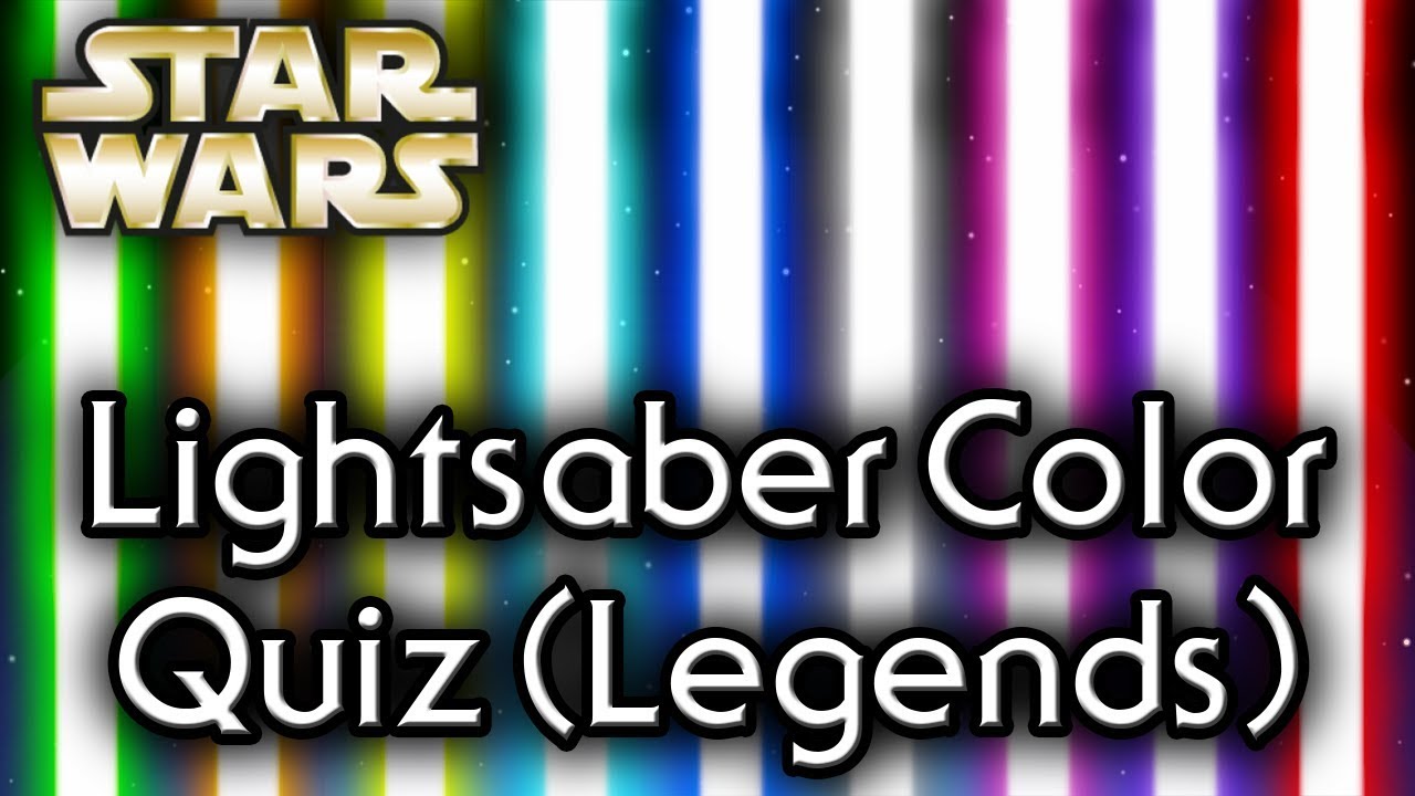 Find out YOUR lightsaber COLOR! (Legends) - Star Wars Quiz