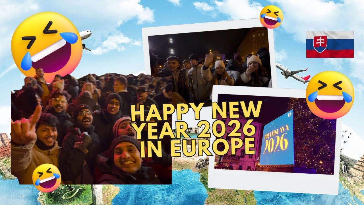 യൂറോപ്പിലെ ഞങ്ങളുടെ ആദ്യത്തെ NEW YEAR ആഘോഷം Slovakia 🇸🇰