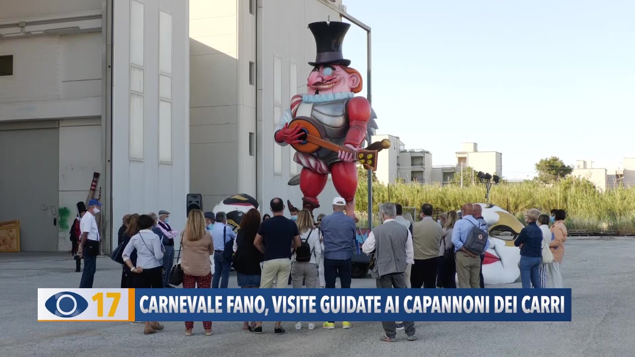 Carnevale Fano, visite guidate ai capannoni dei carri