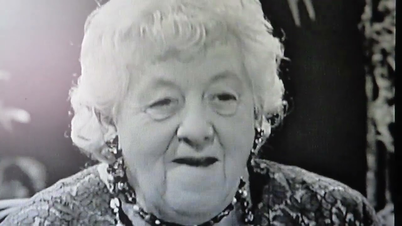 Margaret Rutherford brief interview clip with the character actress