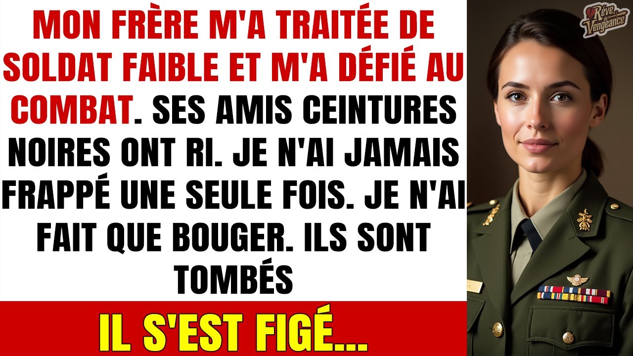 Mon frère m’a défiée devant l’armée — il ignorait totalement qui j’étais devenue