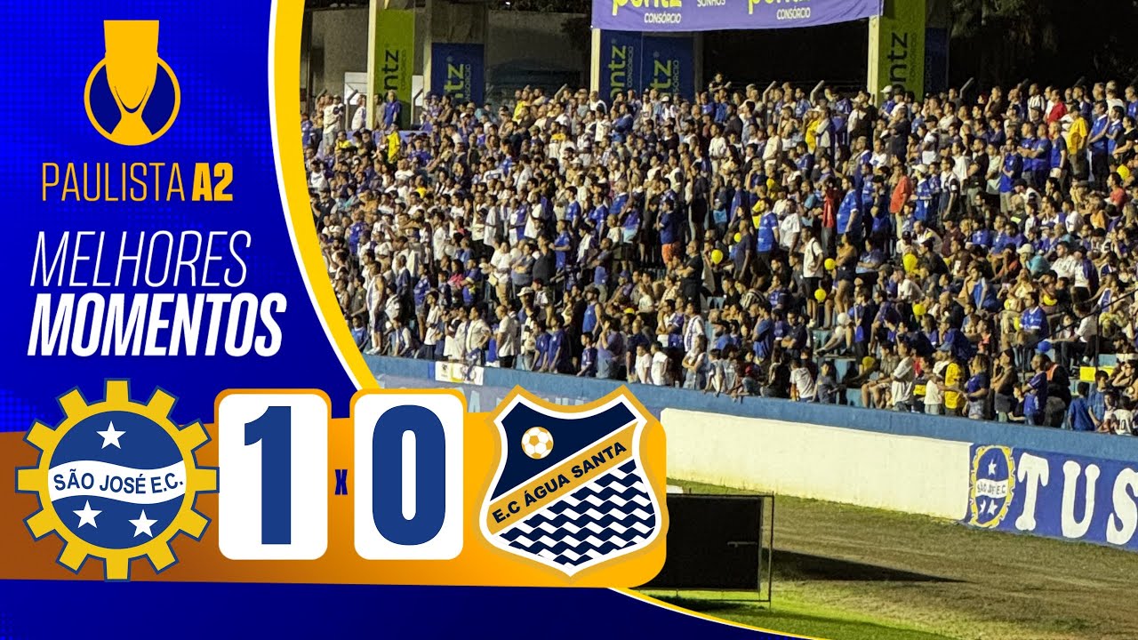 S&atilde;o Jos&eacute; 1x0 &Aacute;gua Santa | 10&deg; Rodada - Paulista A2 2026 | Melhores Momentos 