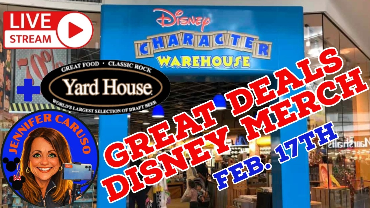 🔴 LIVE Disney Character Warehouse Shopping and Dinner at the Yard House 02/17/2026