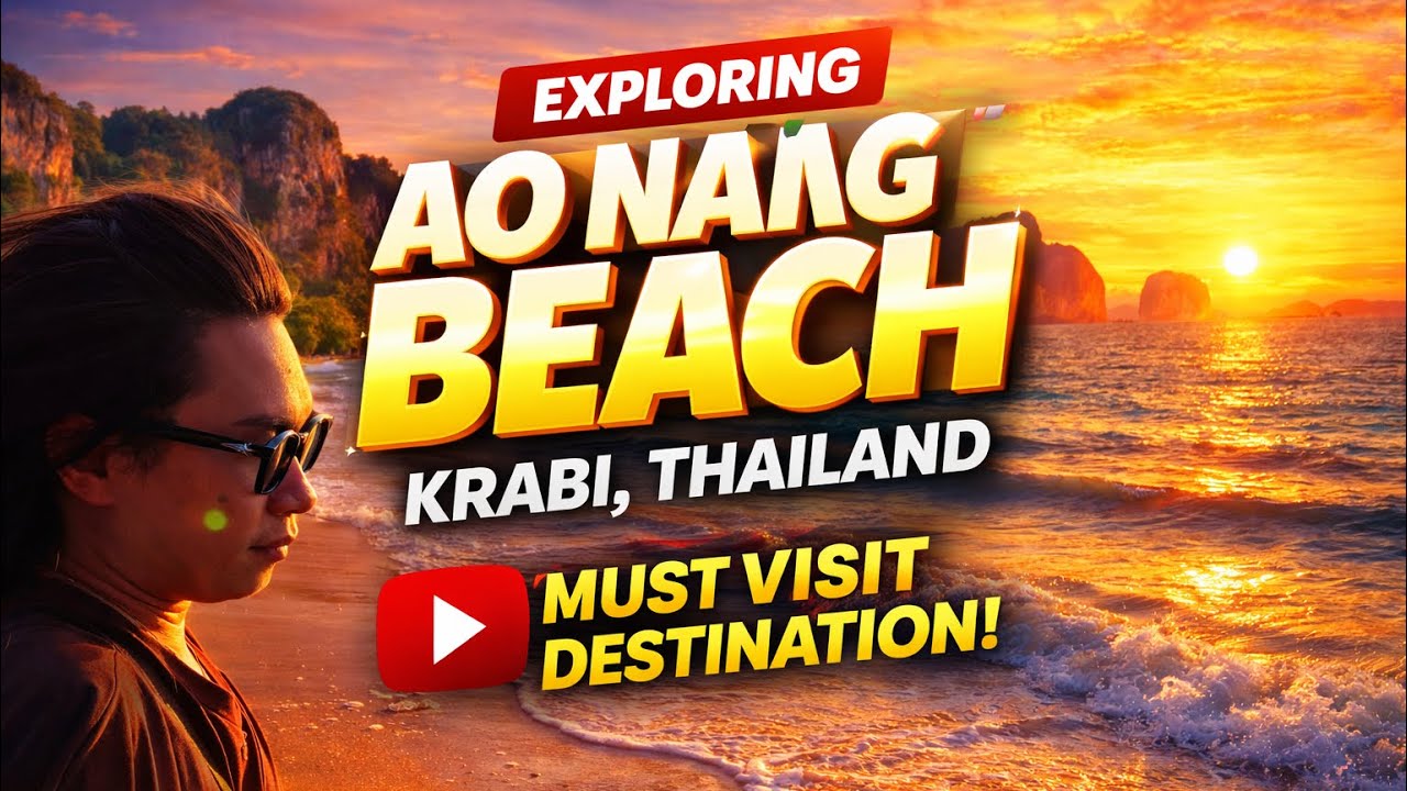 AO NANG IS UNREAL!  Golden Sunsets, Amazing Fire Shows & Street Food Heaven. | Krabi, Thailand Vlog