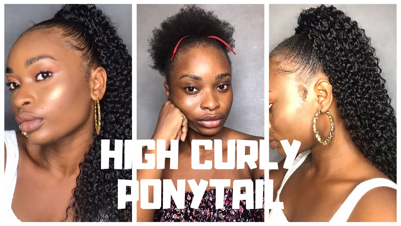 HOW TO - HIGH CURLY PONYTAIL AVEC POSTICHE FT AB HAIR