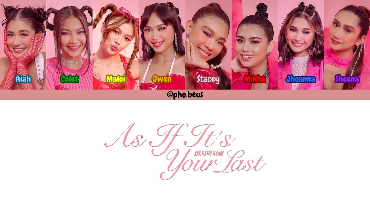 As If It's Your Last - BINI AI Cover Color-Coded Lyrics