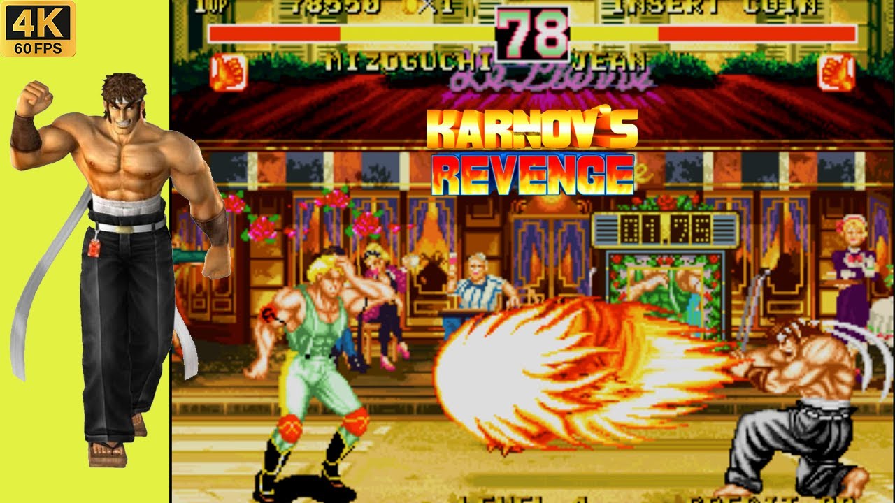 Karnov's Revenge (1994)-Arcade Walkthrough-Mizoguchi-4K 60FPS.