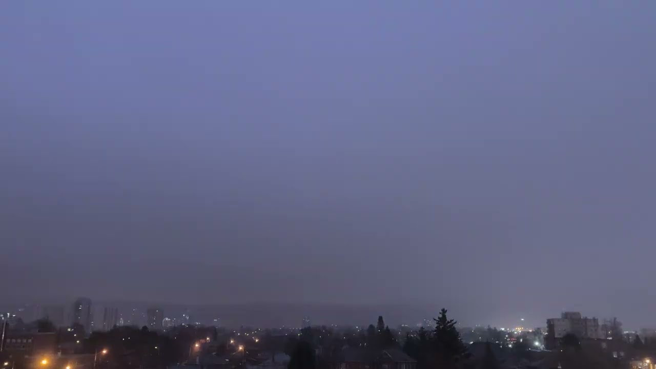 Thunder & Lightning Storm in Toronto 