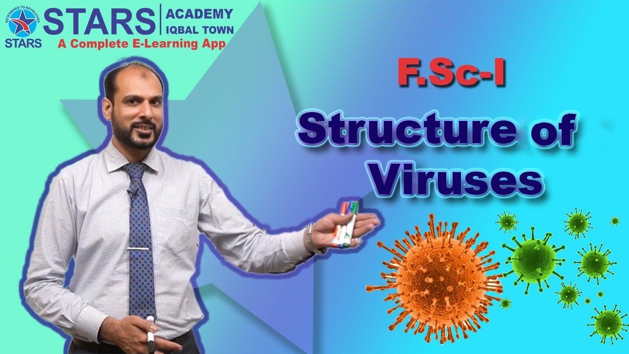 Structure of viruses in urdu  #starsacademyofficial