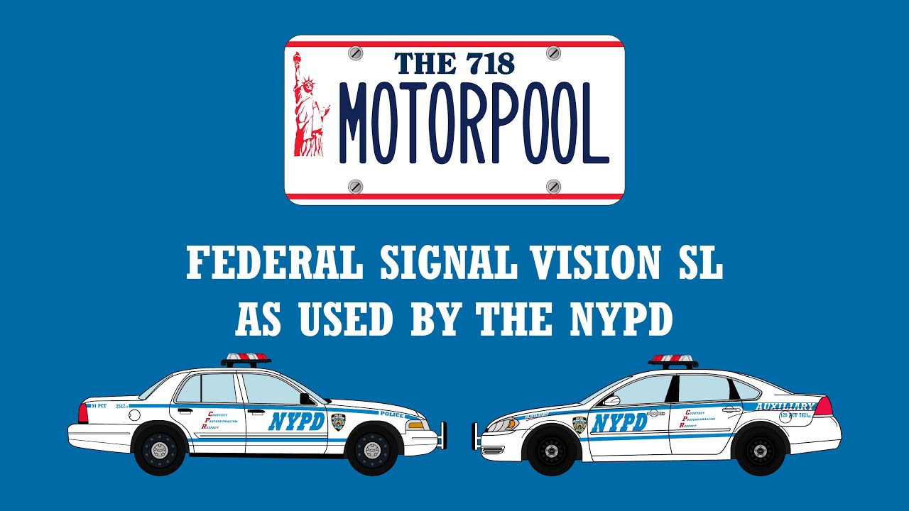 История и демонстрация светодиодных фонарей Federal Signal Vision SL для полиции Нью-Йорка