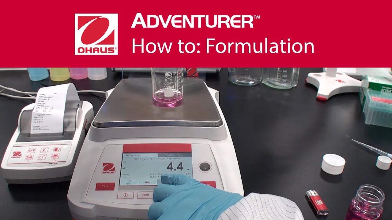 How to: Formulation - OHAUS Adventurer&reg; Analytical Laboratory Balances