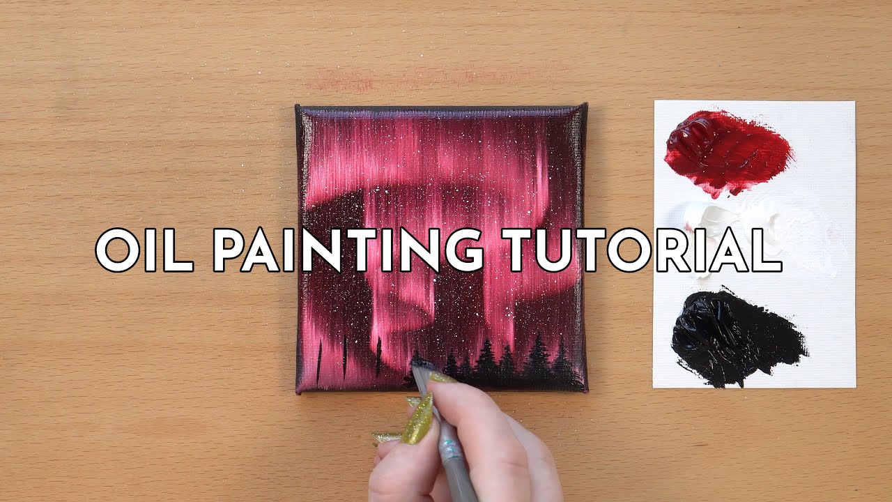 How to paint the Northern Lights | Step by Step Tutorial | Oil Painting