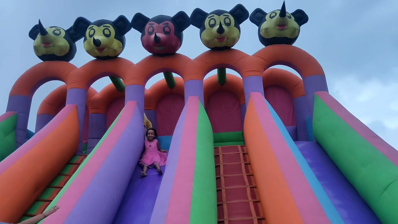 Mela|| Masti || Fair||Mickey mouse slide ||Fun fair || fun fair rides ||Kids Jumping Trampoline