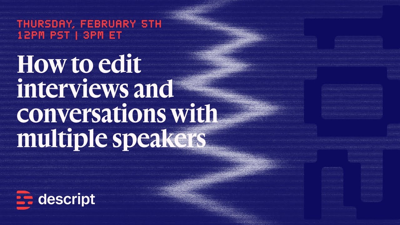 How to edit interviews and conversations with multiple speakers