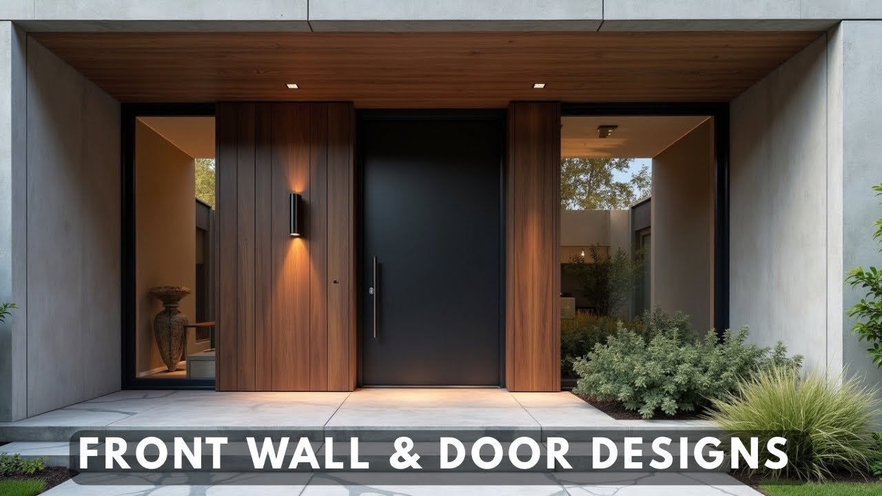 The Best Front Wall & Door Designs | Trendy Outdoor Front Home Exteriors 