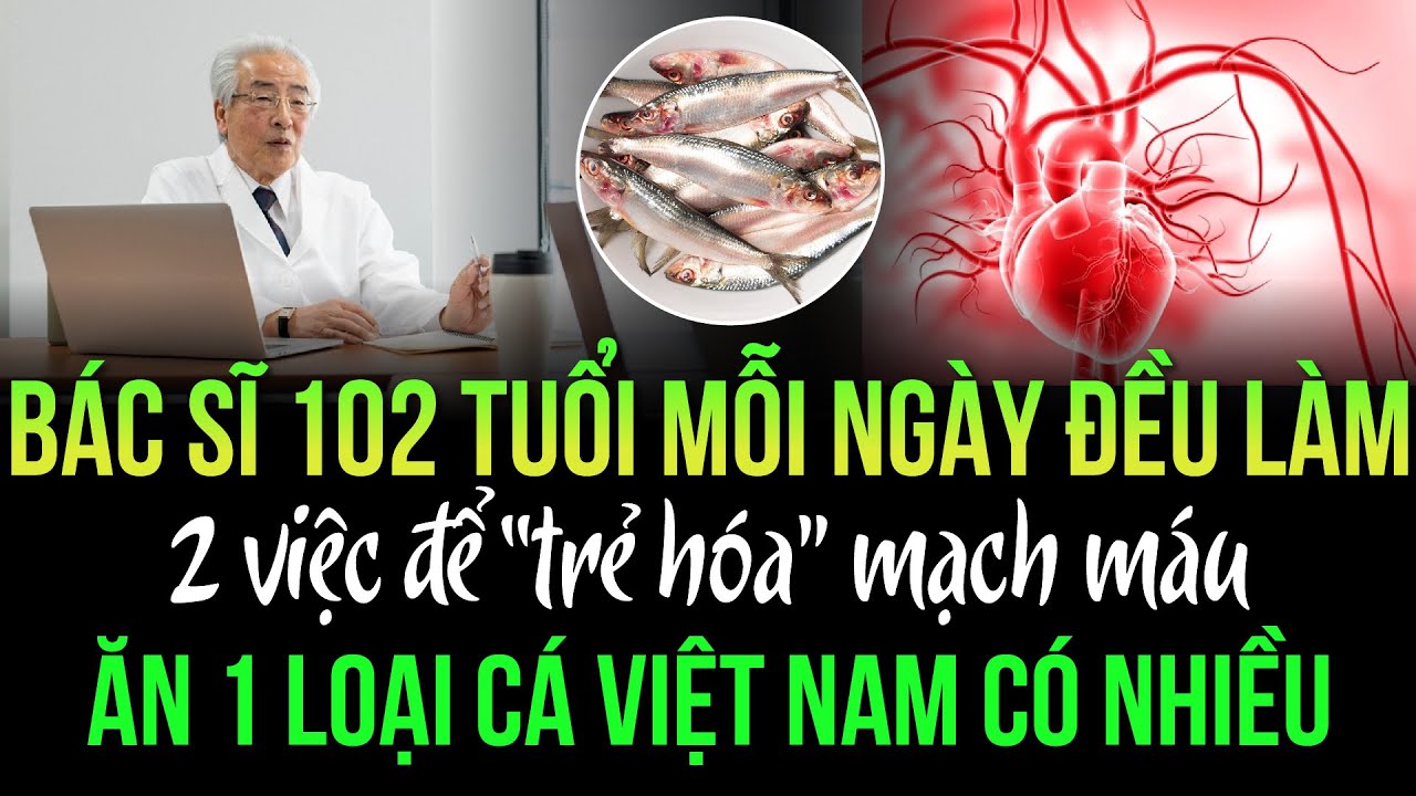 Bác sĩ 102 tuổi mỗi ngày đều làm 2 việc để “trẻ hóa” mạch máu, thích ăn 1 loại cá Việt Nam có nhiều