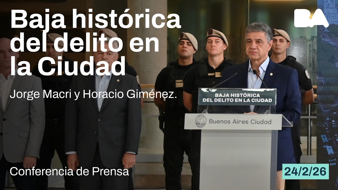 Baja hist&oacute;rica del delito en la Ciudad | Informaci&oacute;n oficial GCBA