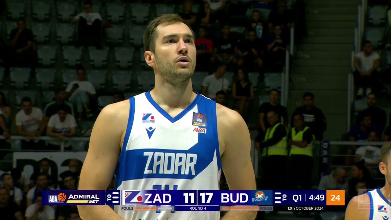 AdmiralBet ABA League 2024/25, Round 4 match: Zadar – Budućnost VOLI (12.10.2024)