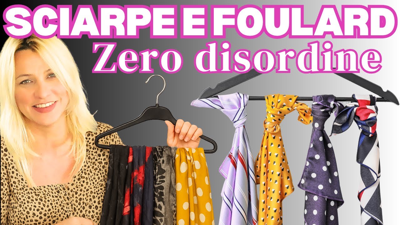 ORGANIZZAZIONE SCIARPE E FOULARD #15 | Idee semplici per sistemare sciarpe e accessori nell’armadio