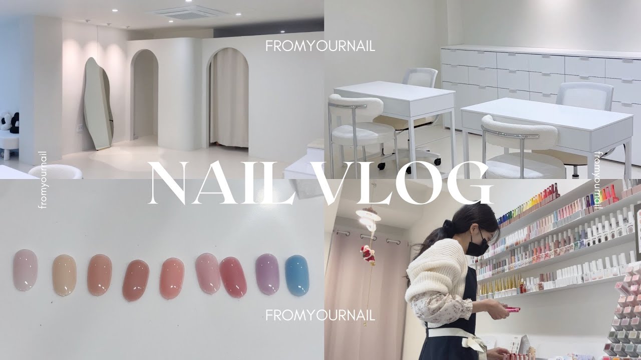 nail vlog | 1년반만에 20평대 샵으로 확장이전,정리만 5일걸린.. 🫨🧹 네일샵 이사 브이로그, 네일샵 인테리어, 네일샵 창업, 네일수강