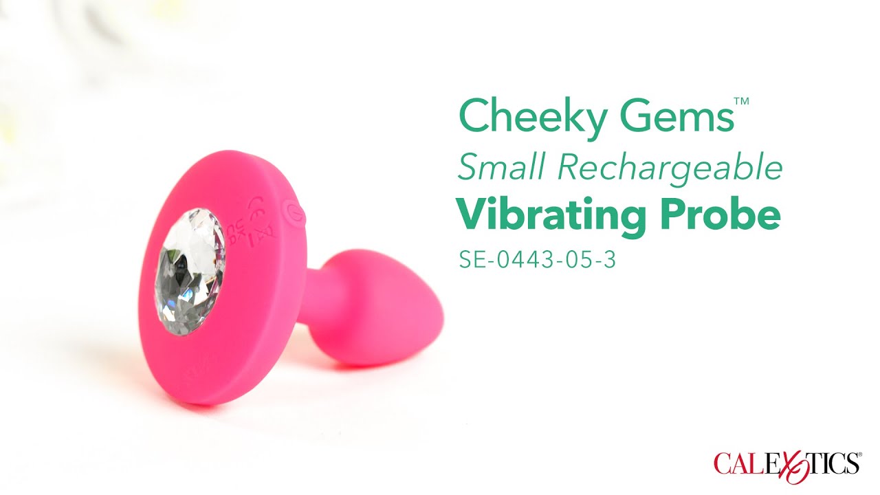 CalExotics Cheeky Gems&trade; Small Rechargeable Vibrating Probe