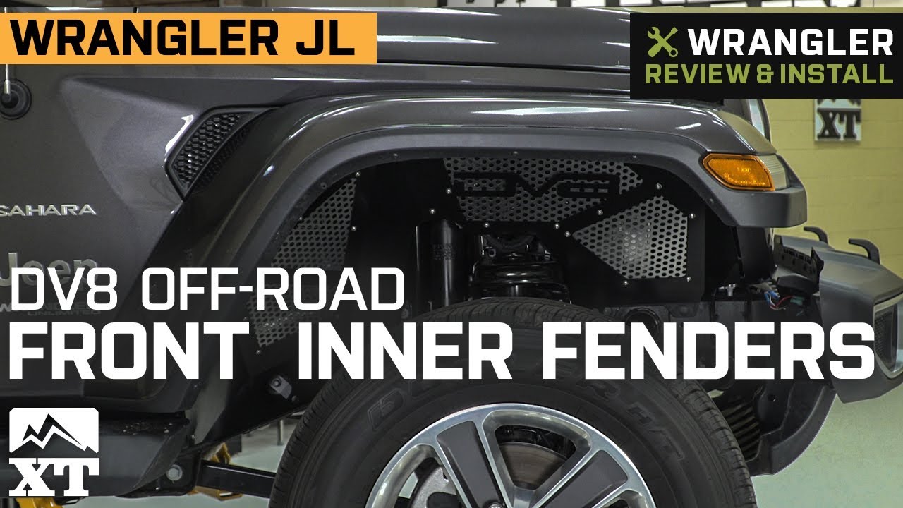 Jeep Wrangler JL DV8 Off-Road Front Aluminum Inner Fenders (2018) Review & Install