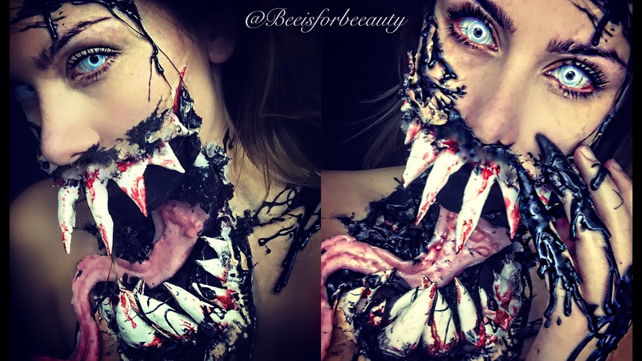 venom cosplay makeup tutorial
