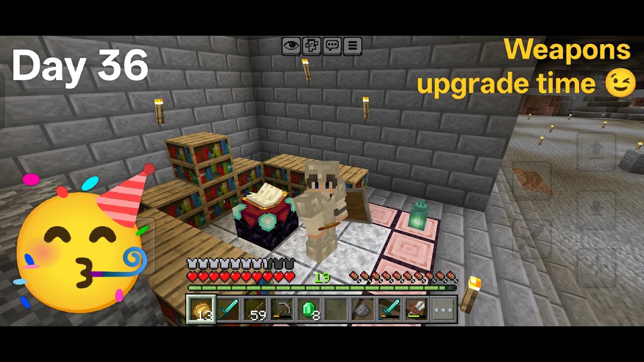 Let's try enchantment 🤩 | Day 36 | Minecraft servival series | Dartantrix | #dartantrix #minecraft