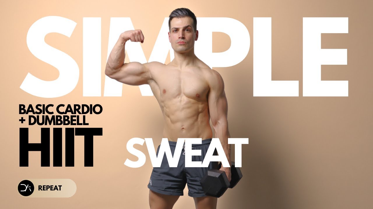 30 Min BODYWEIGHT + DUMBBELL HIIT Workout | Basic BW Cardio + Explosive Dumbbell
