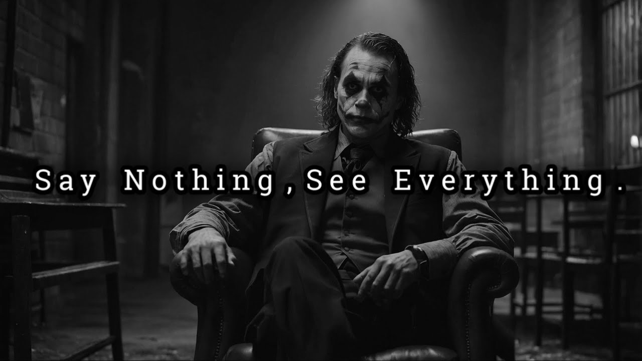 A Silent Man Sees Everything, Says Nothing, and Acts When Ready