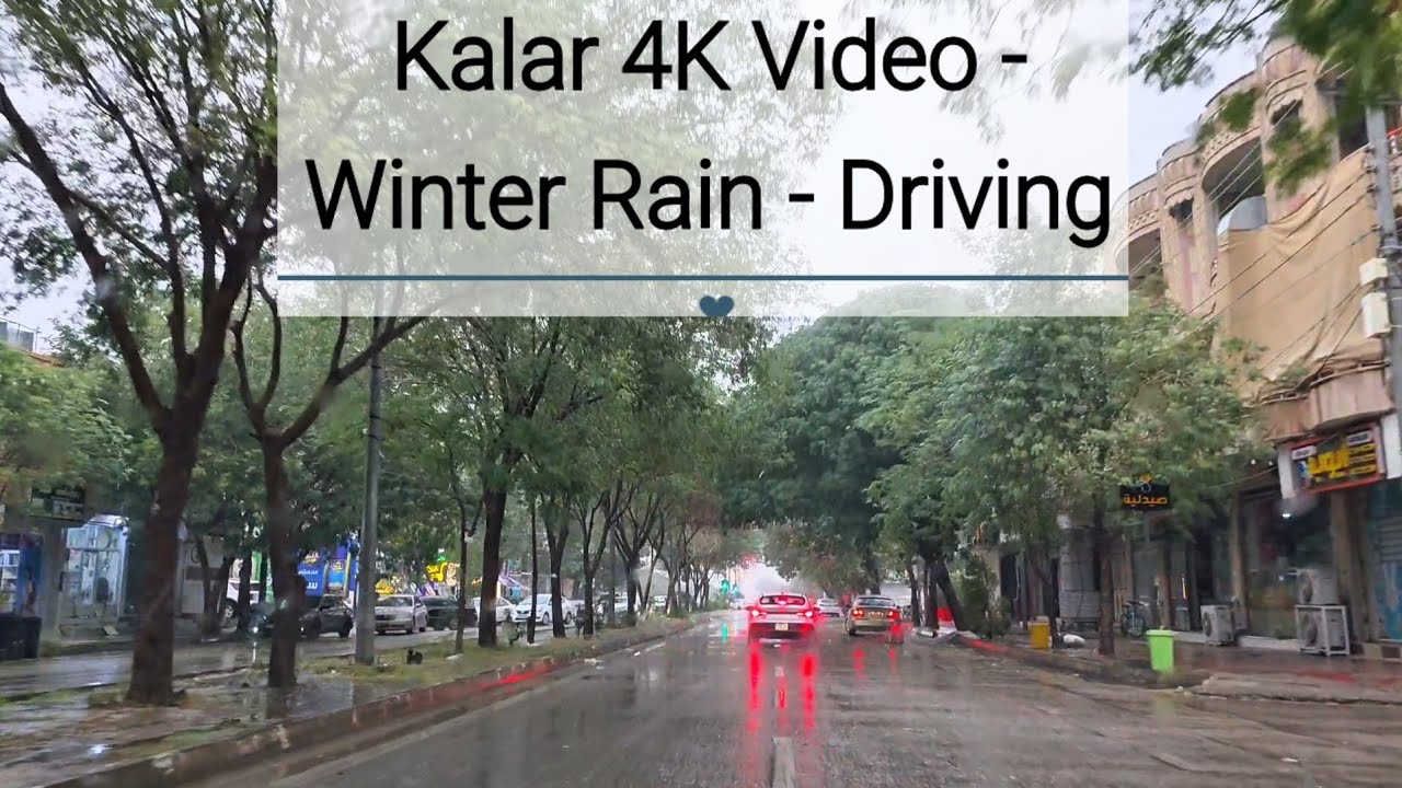 Kalar 4K Video - Winter Rain - Driving