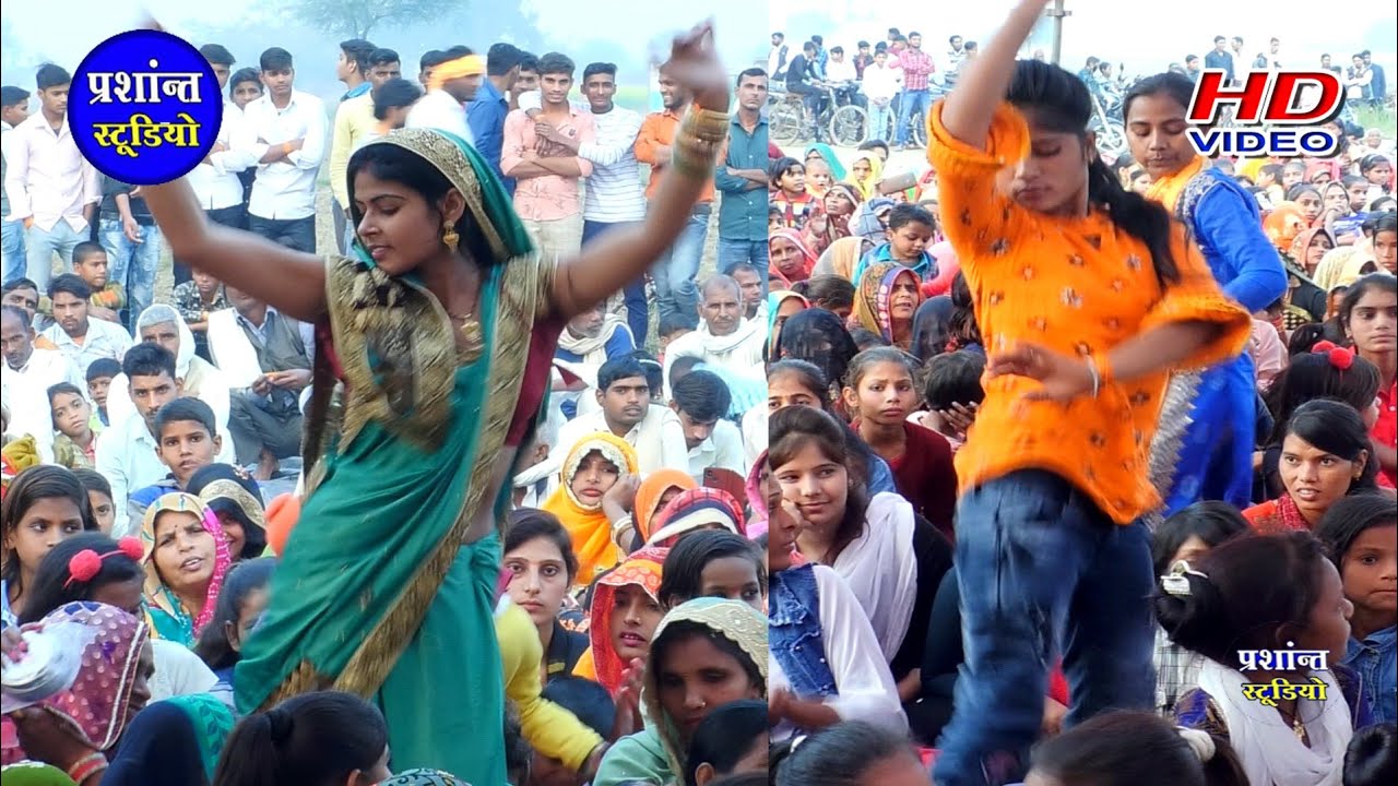 दोनों बहनों ने किया भयानक टक्कर का डांस// काला काला कहे गुजरी मत काले का रुदन करें// bablu Shastri