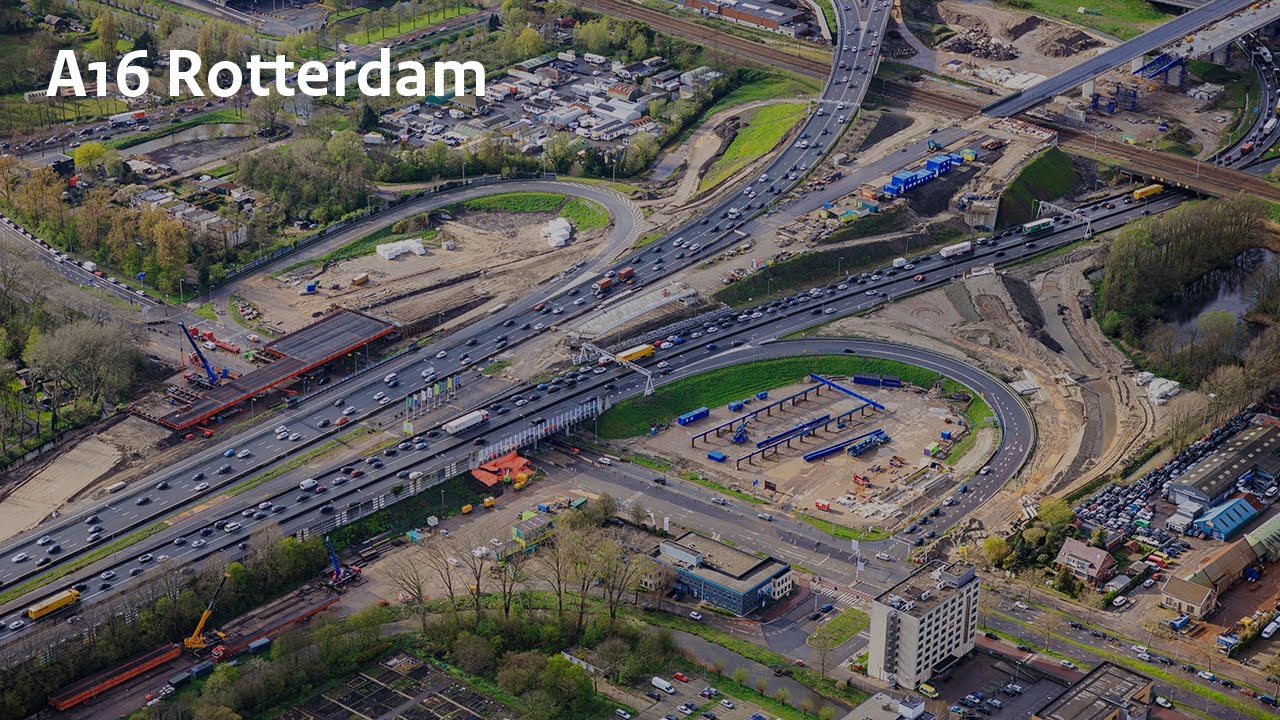 Livestream Drone & Camera: nieuwe oprit Hoofdweg/A16 Rotterdam