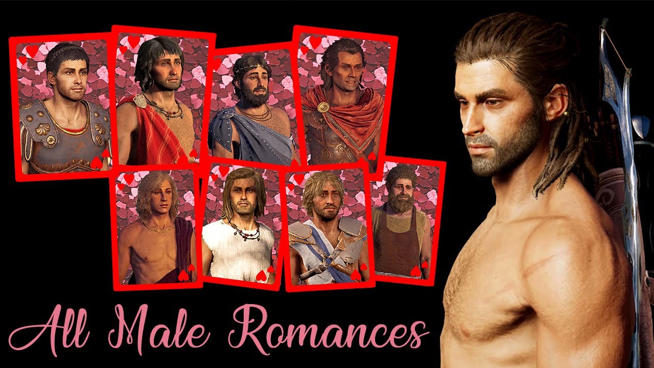 Assassin's Creed Odyssey - All Male Romances (Cutscenes / Alexios)
