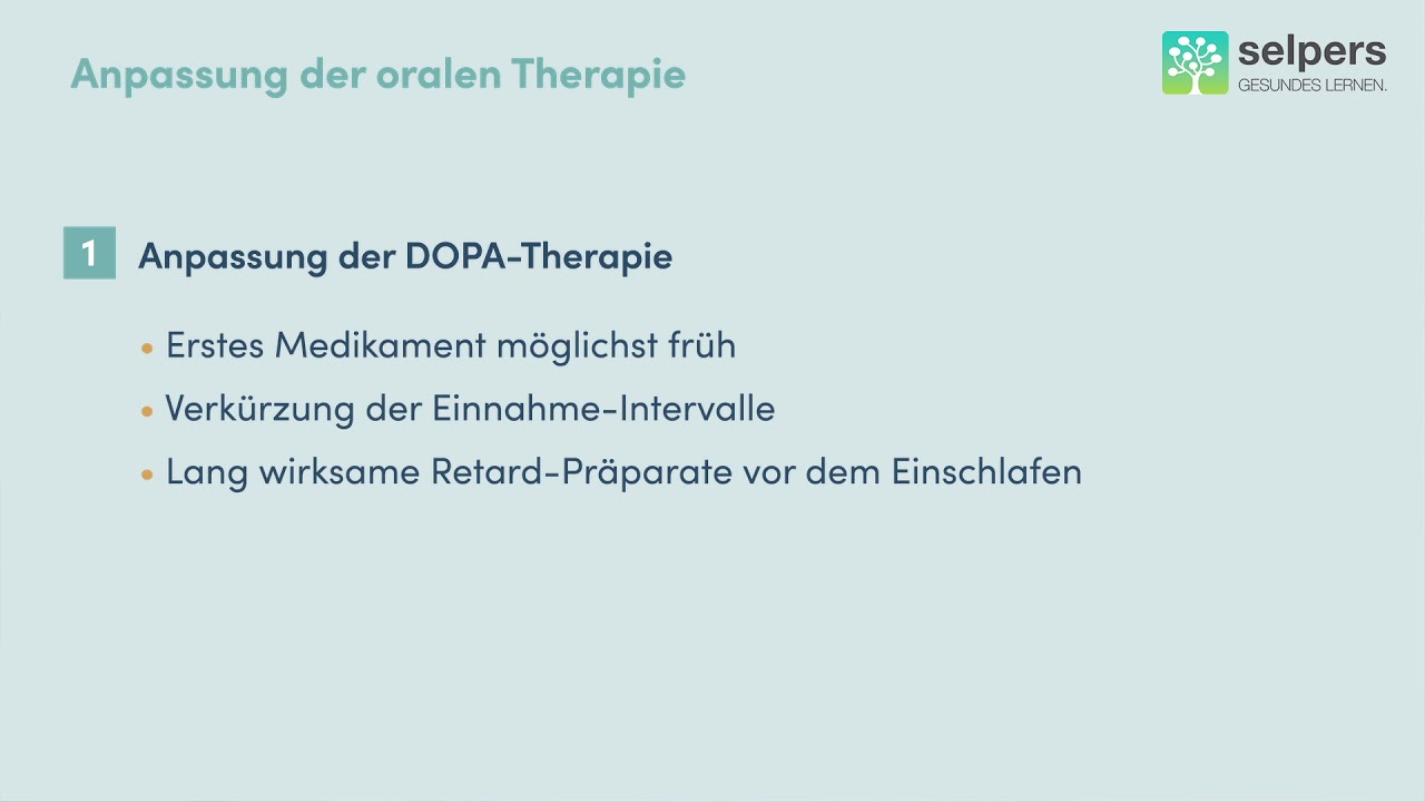 Parkinson - Therapie (Experte erklärt)