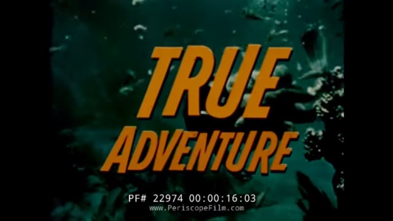 1950s TRUE ADVENTURE TV  SHOW  DIVING FOR TREASURE IN THE REEFS OF BERMUDA & HAITI  22974