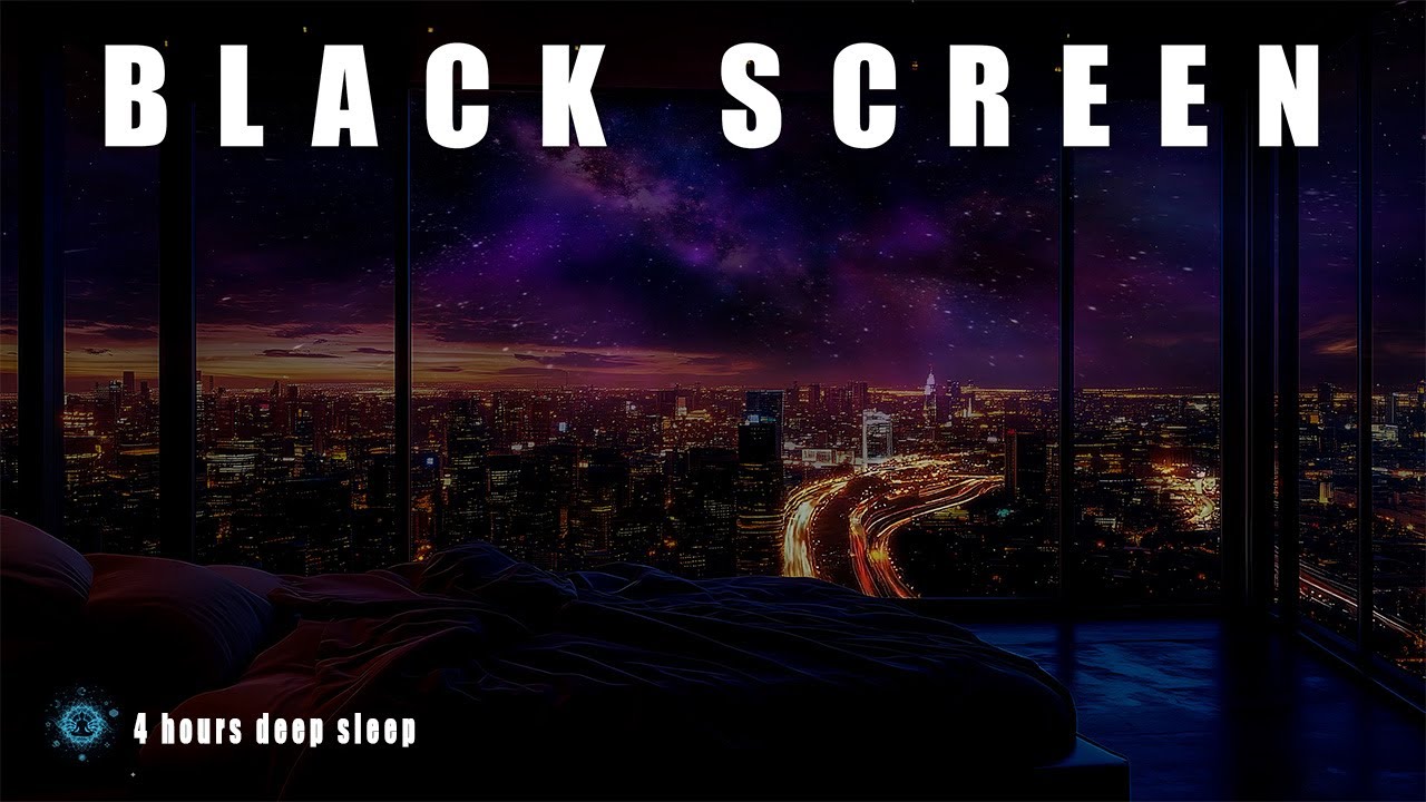 Soothing Music for Deep Sleep, Stress Relief & Healing | Black Screen Meditation for Ultimate Peace