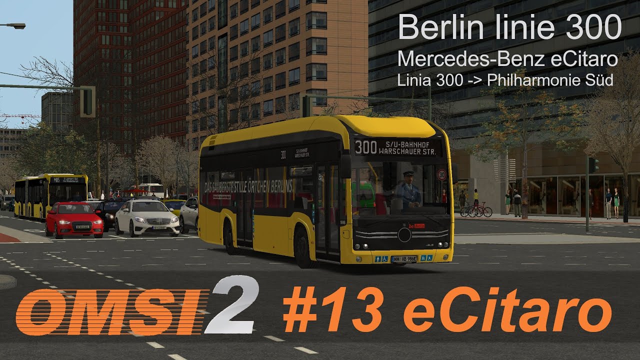 OMSI 2 #13: eCitaro | Berlin linie 300 - linia 300 | Mercedes eCitaro 🎵ZF AVN🎵