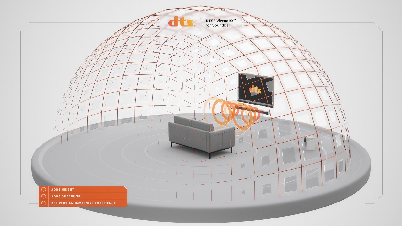 DTS&reg; Virtual:X for Sound Bars