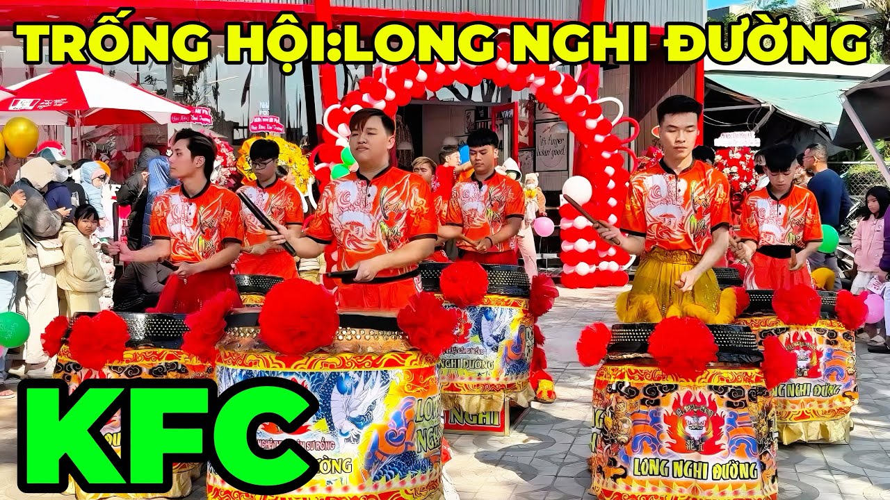 LONG NGHI ĐƯỜNG:ĐÁNH TRỐNG KHAI TRƯƠNG KFC NGUYỄN PHƯỚC LAN ĐÀ NẴNG#Tồ Review#(#358)