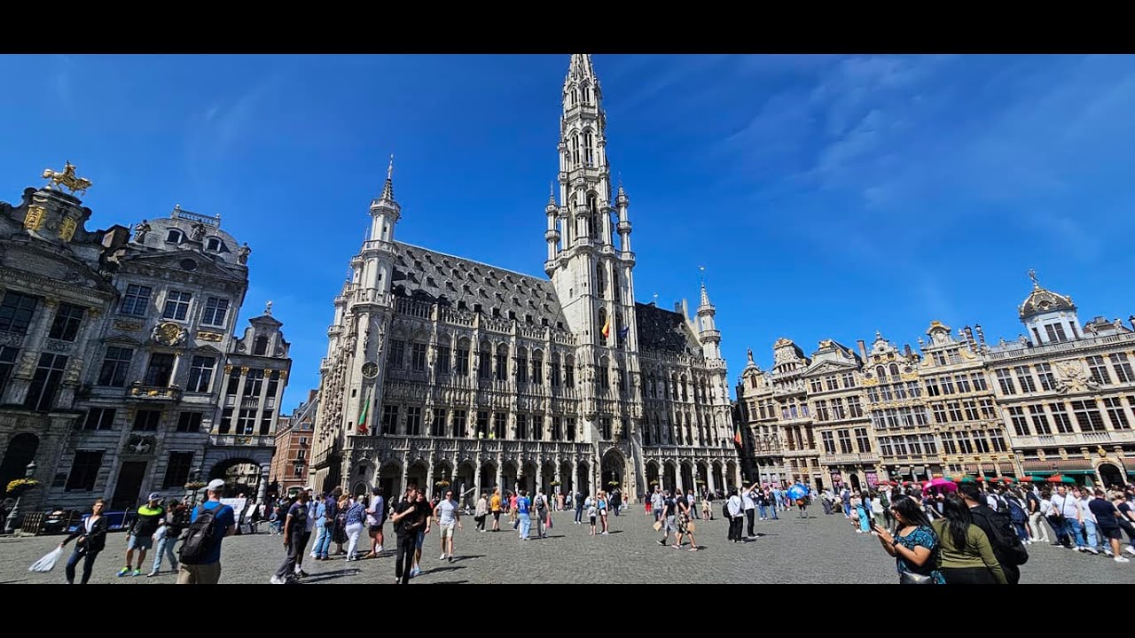 Summer bike ride thru central Brussels! Grand-Place, Rue Neuve, etc...